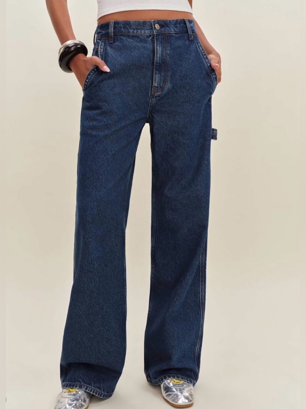 Reformation Diego Mid Rise Baggy Utility jeans
